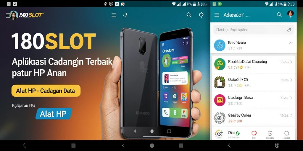 Tampilan antarmuka 180SLOT yang sederhana dan fungsional.