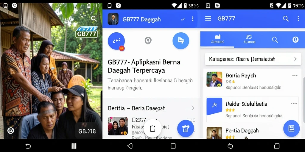 Tampilan antarmuka aplikasi GB777 yang informatif dan menarik.