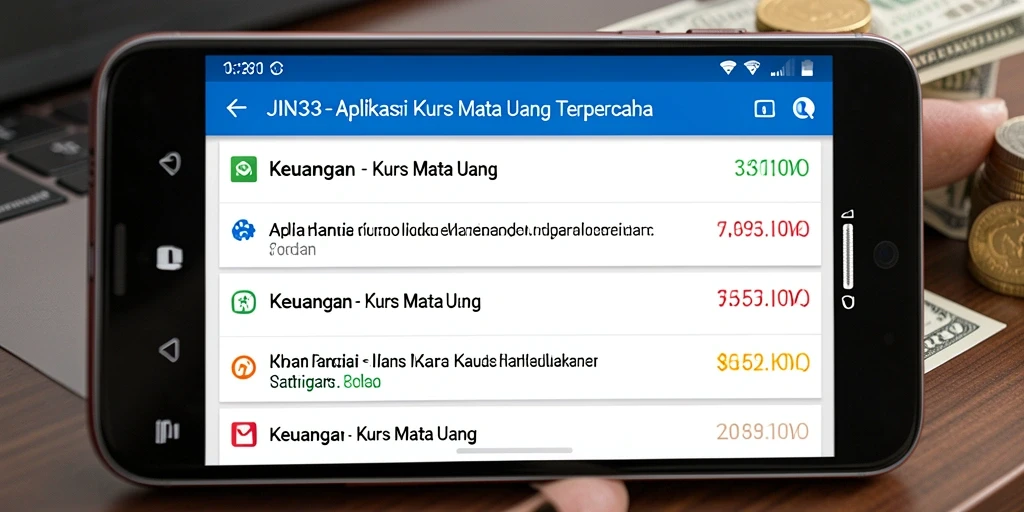 Tampilan antarmuka pengguna JIN33 yang sederhana dan informatif.