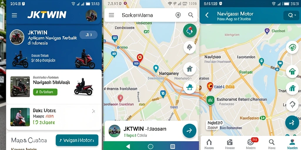 Tampilan antarmuka JKTWIN yang intuitif dan informatif.