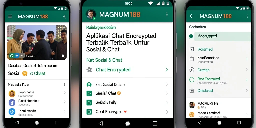 Antarmuka MAGNUM188 yang sederhana dan intuitif untuk chatting aman.