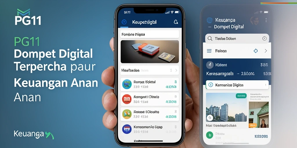Tampilan antarmuka PG11 yang sederhana dan intuitif untuk pengguna Dompet Digital.