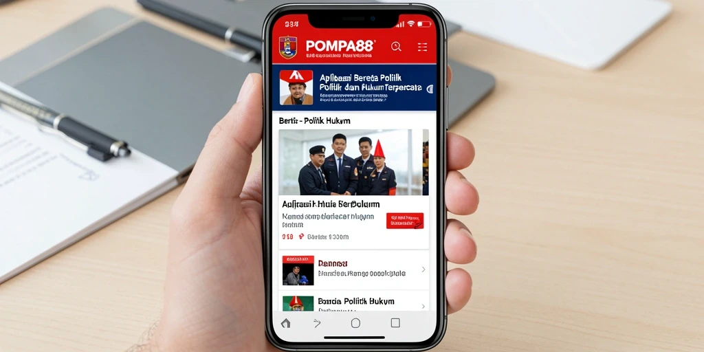 Tampilan antarmuka POMPA88 yang informatif dan mudah digunakan.
