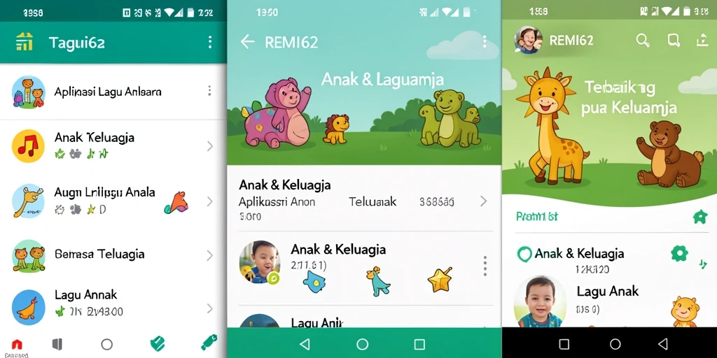 Tampilan antarmuka <strong>REMI62</strong> yang ceria dan ramah anak.