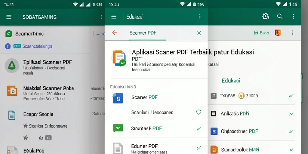 Antarmuka SOBATGAMING yang intuitif dan sederhana untuk memindai dokumen.